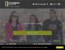 Tablet Screenshot of chambercollege.com